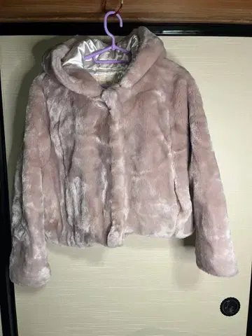 HONEY MI HONEY 후드 부착 보아 자켓 라이트 핑크