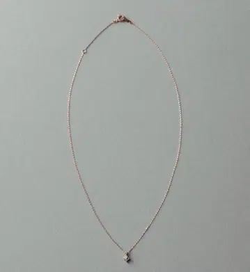 ete 목걸이 핑크 골드 꽃