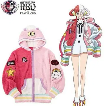 PEACH JOHN ONE PIECE FILM RED 우타 후드티