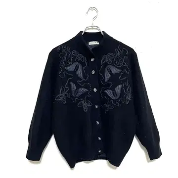 코스모 조이 보아 자켓 꽃무늬 멋스러운 포멀 입체 원 포인트