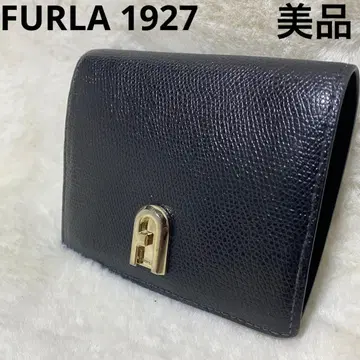 [새상품급] FURLA 훌라 1927S 컴팩트 사피아노 지갑 블랙