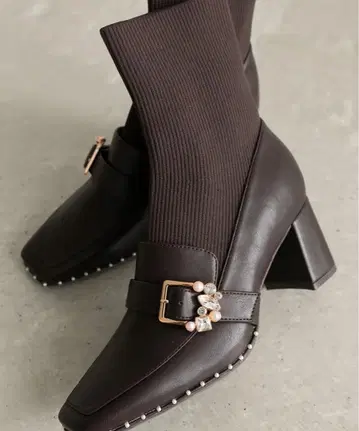 RANDA 니트 도킹 부츠