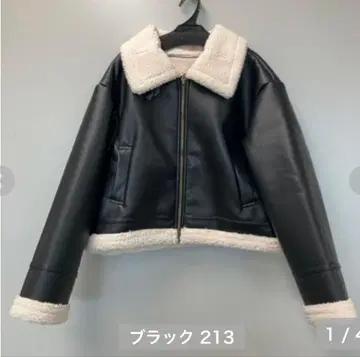 [택 포함 새상품] 가죽 플라이트 자켓 인조 가죽 플라이트 자켓