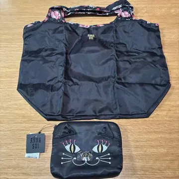 택 포함 새상품 ANNA SUI 에코백 고양이 케이스 안나수이
