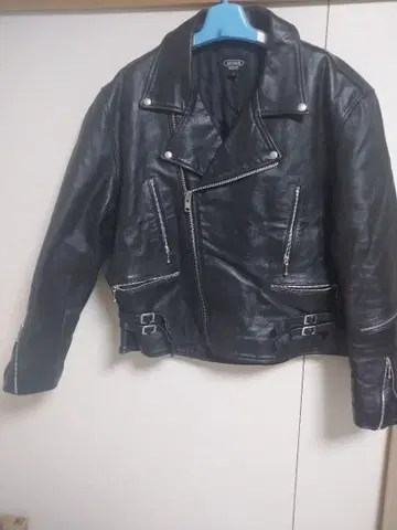 HORN WORKS 더블 라이더 자켓 7L 블랙