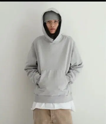 KAIKO 페이드 헤비웨이트 스웻 파카 그레이