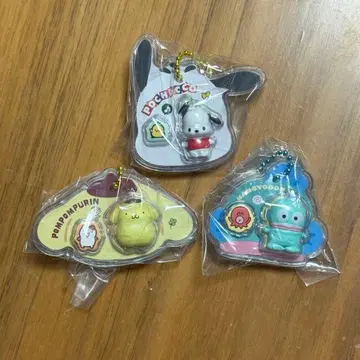 포차코 폼폼푸딩 한교동 키링 3개 세트