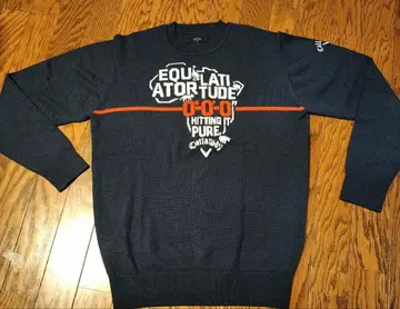 캘러웨이 네이비 스웨터 그래픽 프린트 M 사이즈