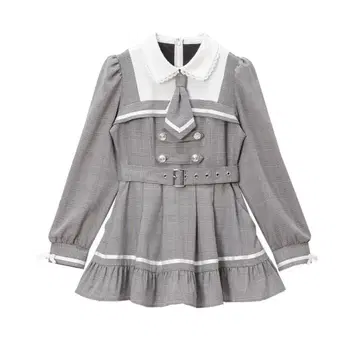 유메텐보 Dear my Love 탐정 넥타이 원피스 L 사이즈