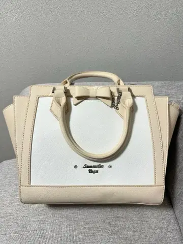 Samanthavega 핸드백 화이트/베이지