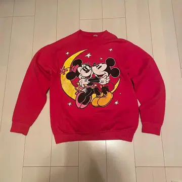 미키 미니 맨투맨 빨간색