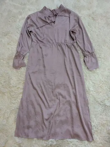 유나이티드 애로우즈 Opiewer 핑크 롱 원피스