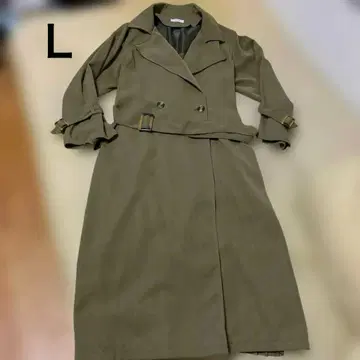 2PINK 트렌치코트 카키색 L 새상품급