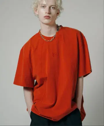 [ VI E DIT ] 더스티 워시 비대칭 티셔츠 사이즈 2