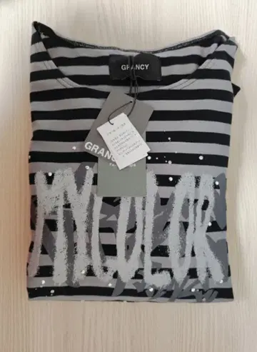 GRANCY 팝업 한정판 보더 롱T S 사이즈 [ 최저가 ]