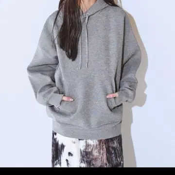 시착만 한 상품/새상품급 자카드 니트 후디/그레이