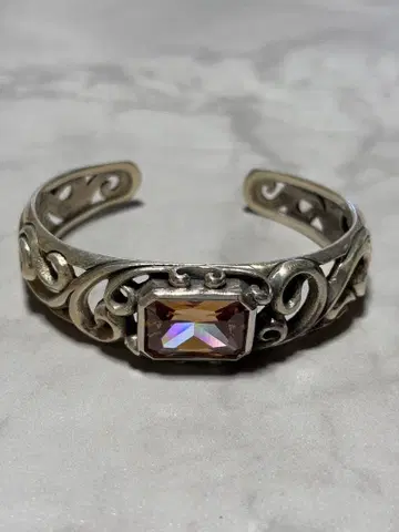 [볼륨 대] 스털링 실버 뱅글 지르코니아