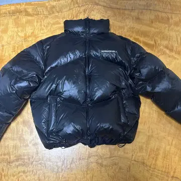 NOMANUAL 블랙 다운 자켓 M 사이즈