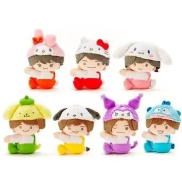 [ 새상품 ] 나니와단시 산리오 콜라보 봉제 인형 7체 세트