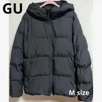 [ 컨디션 최상 ] GU 다운 히트 패디드 블루종 M 사이즈 블랙