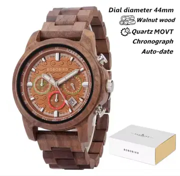 BOBOBIRD 월넛 우드 손목시계