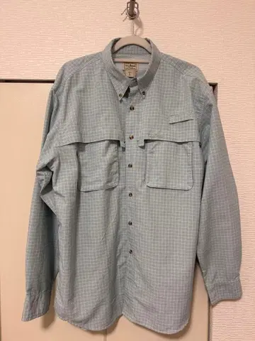 LL.Bean 체크 무늬 나일론 셔츠 L 사이즈