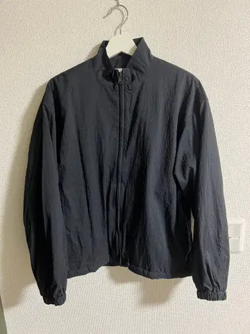 나일론 집업 자켓 블랙