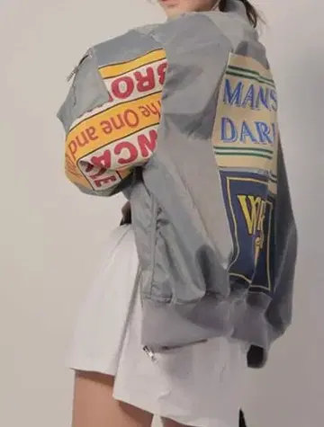 PIITE 그레이 봄버 자켓