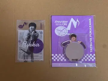 Snow Man ON 후카사와 타츠야 클리어 스티커 거울 세트