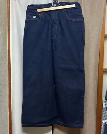 구제 와이드 스트레이트 데님