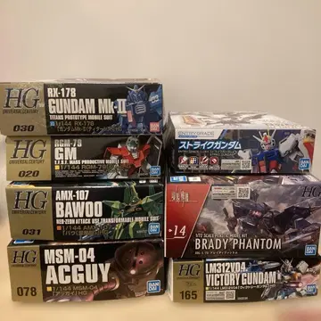 건담 프라모델 등 묶음 판매 미조립 바우 구형 MK-II 앗가이 등