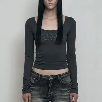 BOHEMSEO 상의 차콜 s