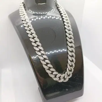 새상품 목걸이 체인 굵은 힙합 실버 키헤이 번쩍번쩍