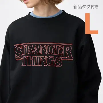 [새상품] GU 기묘한 이야기 맨투맨 L 사이즈 미지의 세계 지유