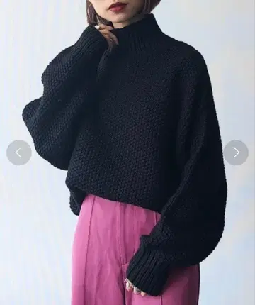 새상품 PAGEBOY 카노코 터틀 풀오버 터틀 니트