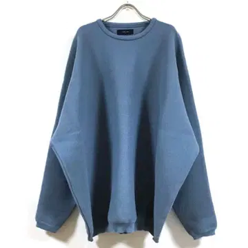 새상품 돌먼 슬리브 루즈 니트 스웨터 남성용 다크 색스 L