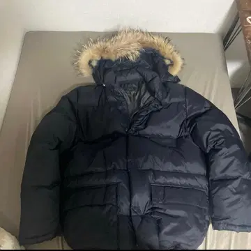 네이비 다운 자켓 퍼 포함