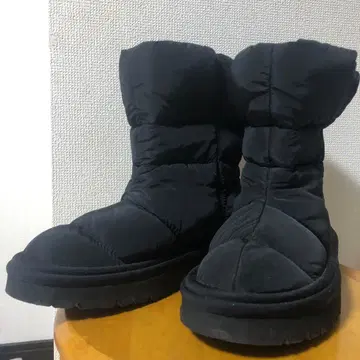 다운 부츠 블랙 숏