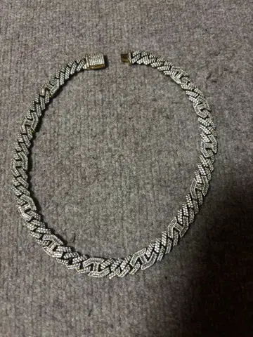 glitter 쿠바 체인 골드 지르코니아 60cm