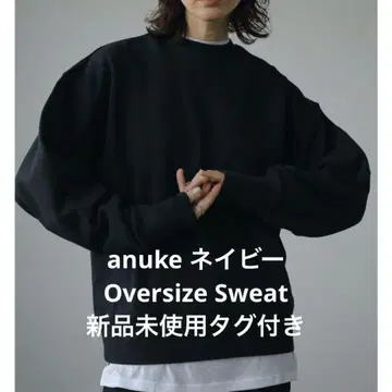 anuke 오버사이즈 스웨트 블랙