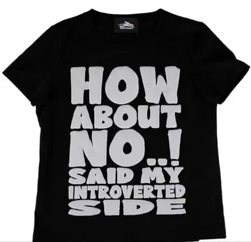 xenoreport 티셔츠 HOW ABOUT NO TEE 블랙 블랙