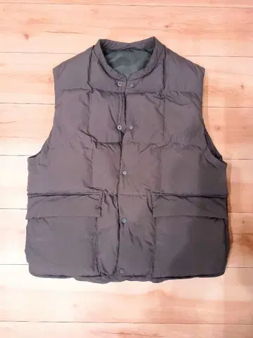 UNITED ARROWS 다운 베스트 다크 그레이 패딩 베스트