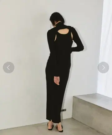 TODAYFUL 백 레이어드 리브 드레스