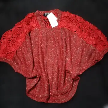 새상품 [ Language ] 레드 레이스 돌먼 정가 19,950엔