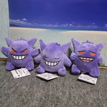 포켓몬 여러가지 얼굴 봉제 인형 겐가 3체 세트