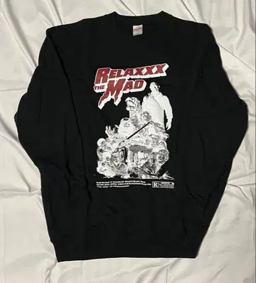 [ MADRELAXXX ] 맨투맨 트레이닝복 블랙 2XL