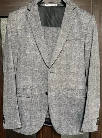 자라 글렌체크 셋업 수트