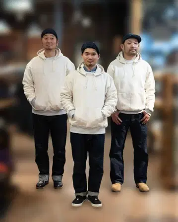 JOHN GLUCKOW Lot JG-CS13 더블 페이스 후가공 후드티