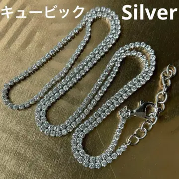 큐빅 지르코니아와 실버 925 여성용 목걸이 반짝반짝