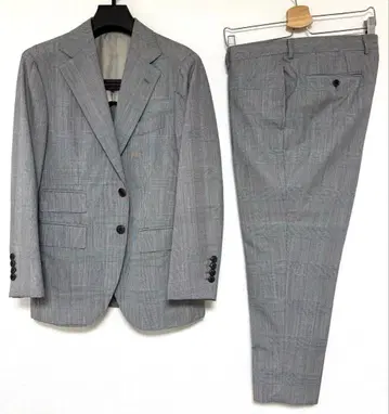 [새상품급] CANONICO x BEAMS 글렌체크 싱글 2B 수트